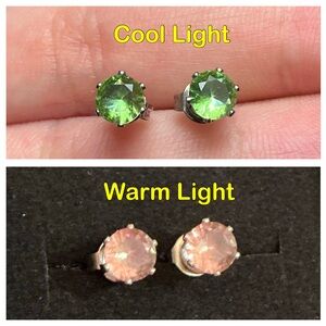 Zultanite Earrings Zultanite Stud Earrings Silver Post Earrings Color Changing